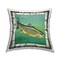 Rustic Trout Fish Design by Jacki Frerichs Outdoor Printed Pillow